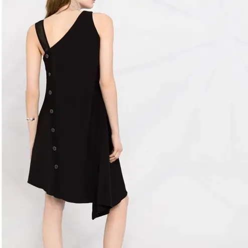 Just Cavalli Black Sheath Asymmetric Dress Size 38