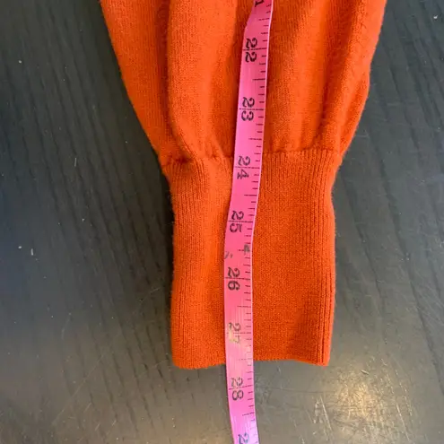 Babaton Merino Wool Crew Neck Sweater Burnt Orange Knit Top Women's Size S