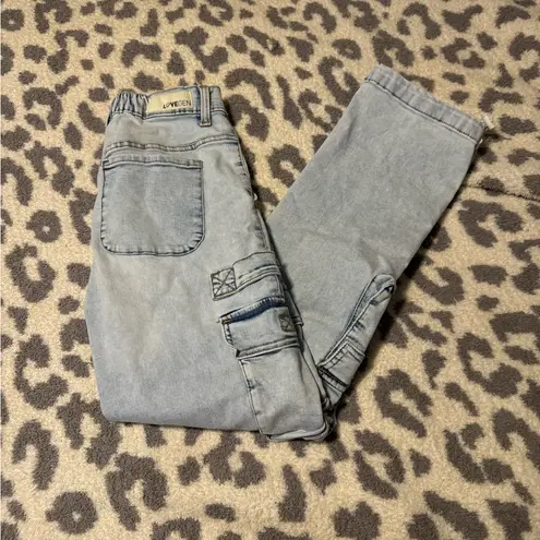 Lovegen Light Blue Cargo Jeans Size undefined