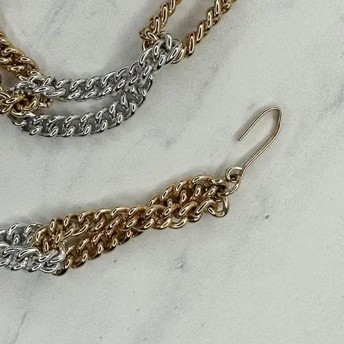 Silver Gold Two Tone Chain Belt Small/Medium (S/M) Hook Closure ✨