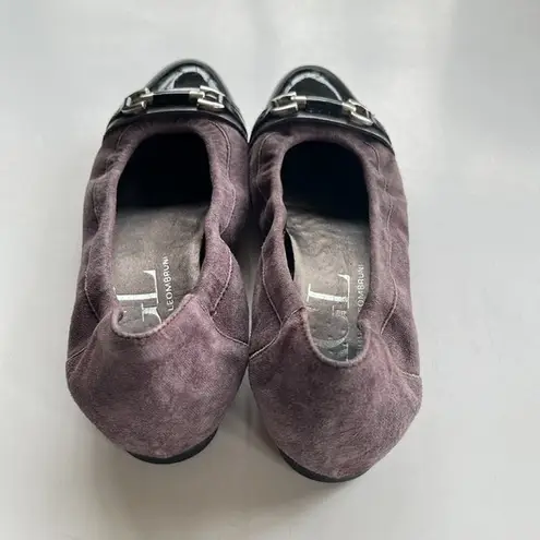 AGL ATTILIO GIUSTI Leombruni Black Toe Cap Ballet Flats Womens EU 36 US … Purple Size 6