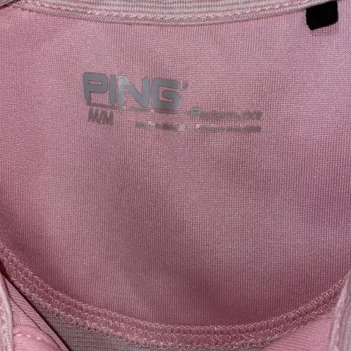 Ping Pink Sleeveless Kansas State Embroidered Golf Polo Size M