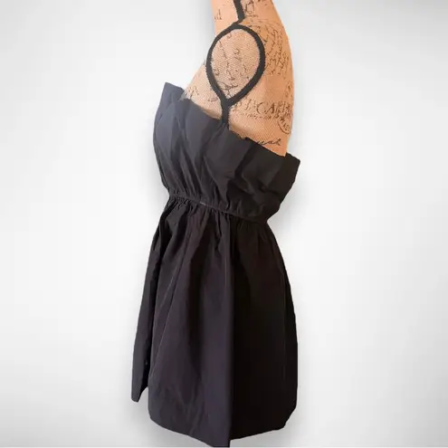 TCEC Black Strapless Pleated Mini Dress Small | EUC