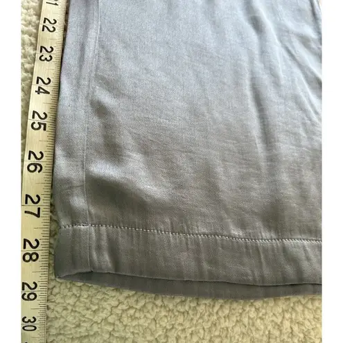 Madewell  Straight Leg Full Length Pants in Satin Dusk Grey Size M (#4)