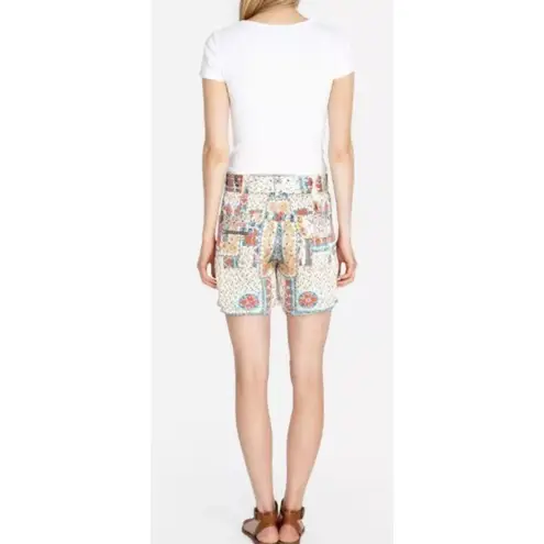 Johnny Was ✨ Mick Satin Print Cargo Sz 0 Shorts✨