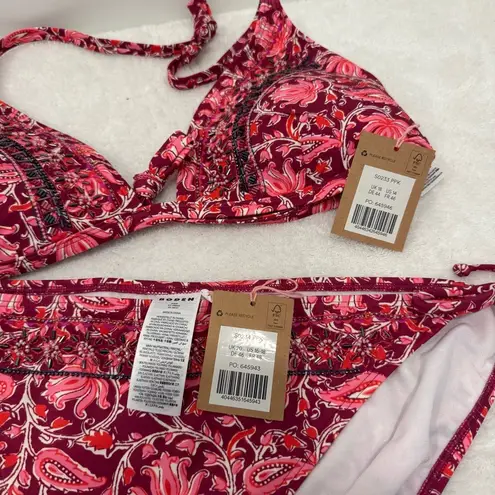 Boden Bead Embellished Bikini Top set size 14 bik 16 Pink