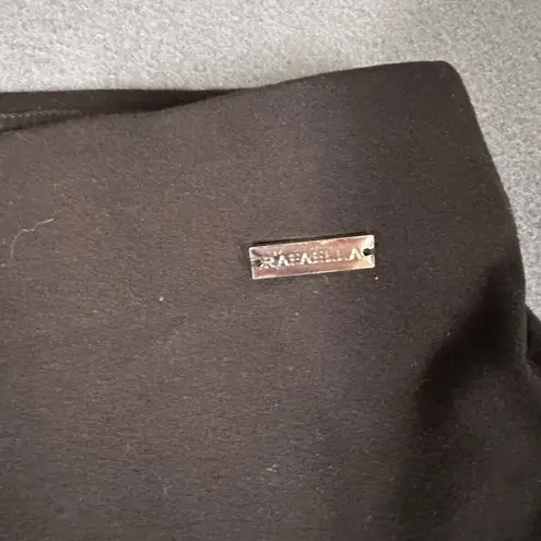 Rafaella Comfort Womens M Black Pull On Ponte Straight Leg Pants