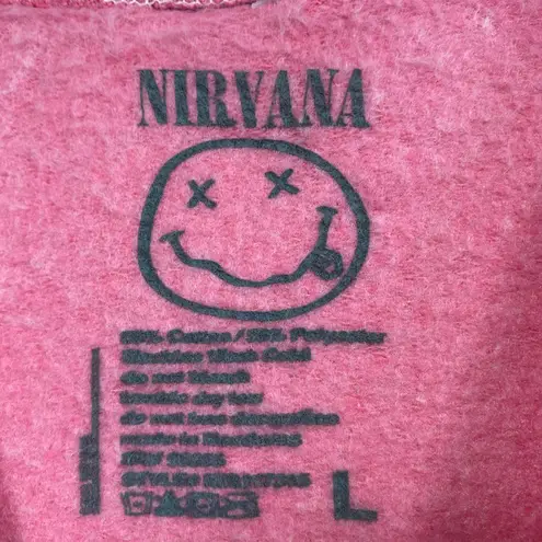Nirvana Nevermind Grunge Band Oversized Crewneck Sweater L
