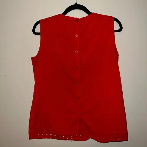 Dahlia  Coral Sleeveless Blouse