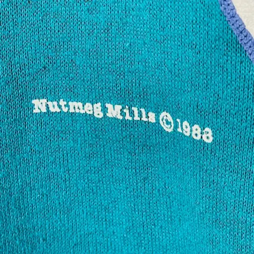 Nba Nutmeg Mills  Vintage 80's 90's Charlotte Hornets Sweatshirt Medium