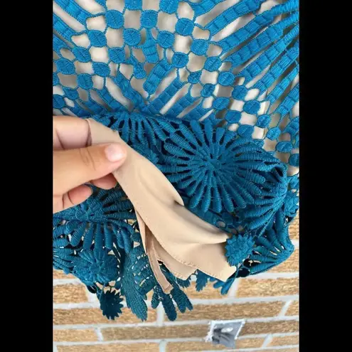 Saylor Free People X Teal Presley Lace Mini Dress medium