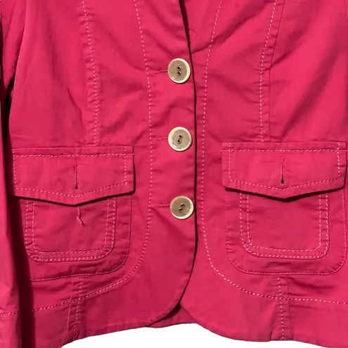 Gerard Darel Pink Blazer Jacket Cotton Spandex Made in Serbia Size 38