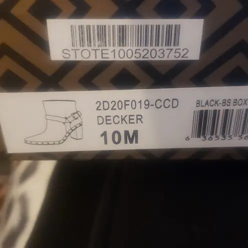 Charles by Charles David Black Studded Ankle Boots. New never worn. Name "Decker