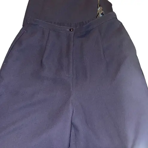 Pendleton Women’s 2 Pc Pant Suit Blazer Size 10 Pants Size 8 Navy Blue 100% Poly