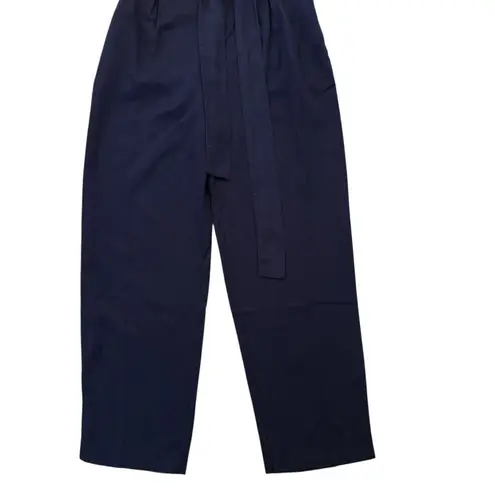 OUTERKNOWN Ronan Jumpsuit Strapless Belted Tencel Dark Navy Women’s Size 2 NEW Blue