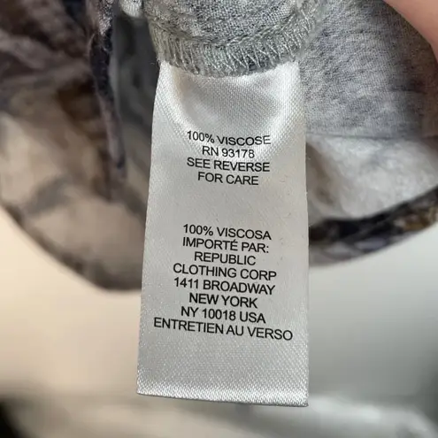 Elie Tahari Women's Snakeskin Zebra Print Button Up Blouse Shirt Top Size Small