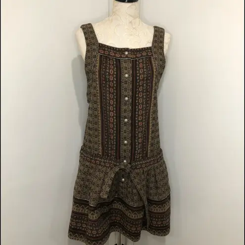 Anna Sui Brown Wool Jumper Dress Sz. 8