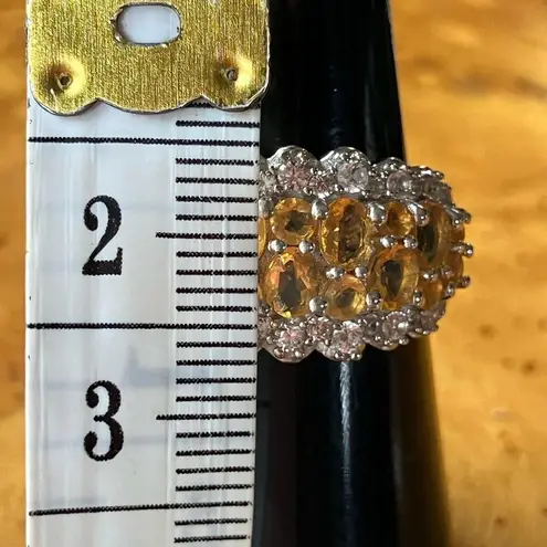 Natural Fire Opal Sterling Silver Ring Size 6