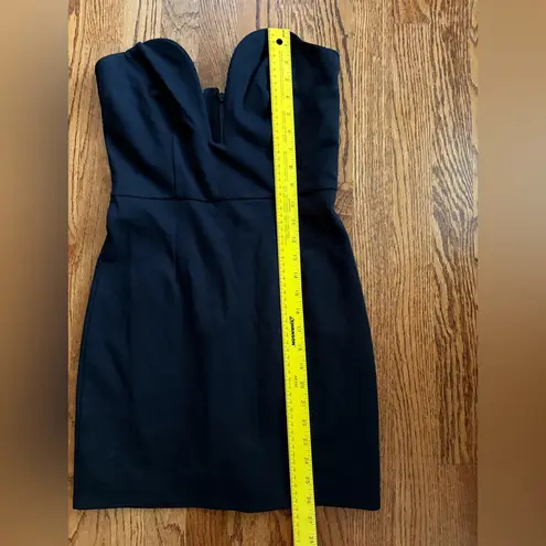 H:ours Cynlee Mini Strapless Dress in Black Noir - Size: Medium