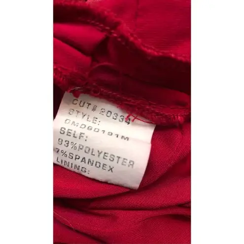 Tadashi Shoji Tadashi Collection Berry Raspberry Flutter Bandage Sweetheart Neck Size M