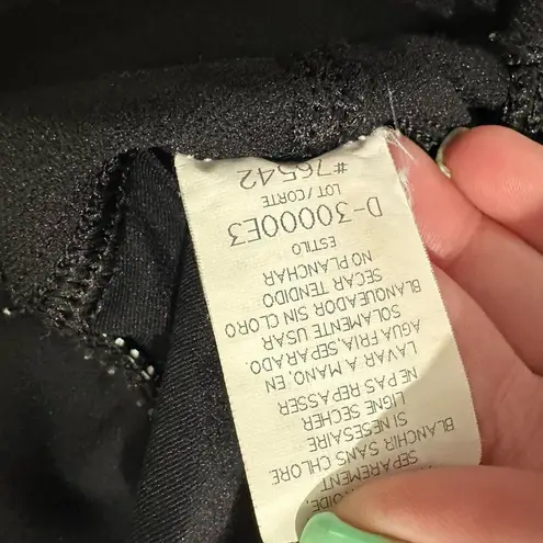 La Blanca Rod Beattie Womens 12 Sheer Mesh Middle Swimsuit One Piece Black