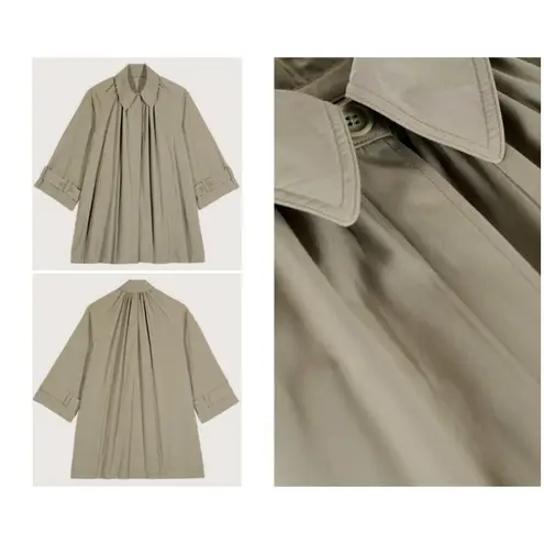 Ba&sh 💕💕 Issey Trench Coat ~ Khaki Green Size 2 = US 6 Medium NWT