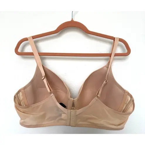 INC Womens Bra Size 40D Beige Lace Trim T-Shirt Bra Underwire Full Coverage