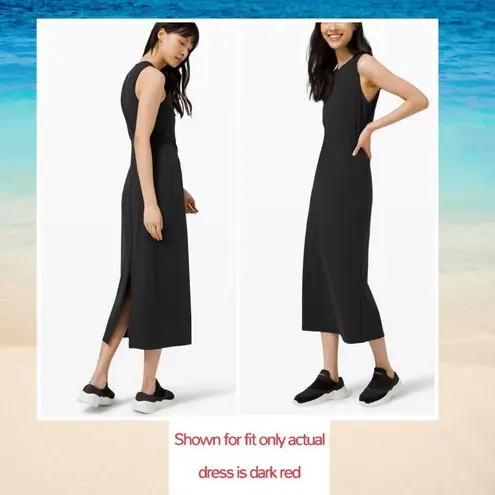 Lululemon  All Aligned Midi Dress Dark Red Dress Size 6