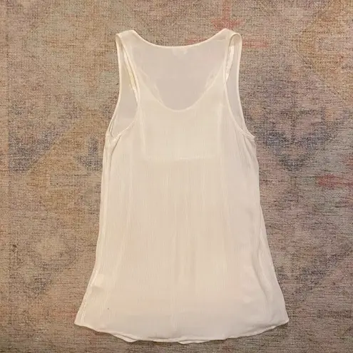 Market & Spruce Nova Crochet Detail Sleeveless Tunic Tank