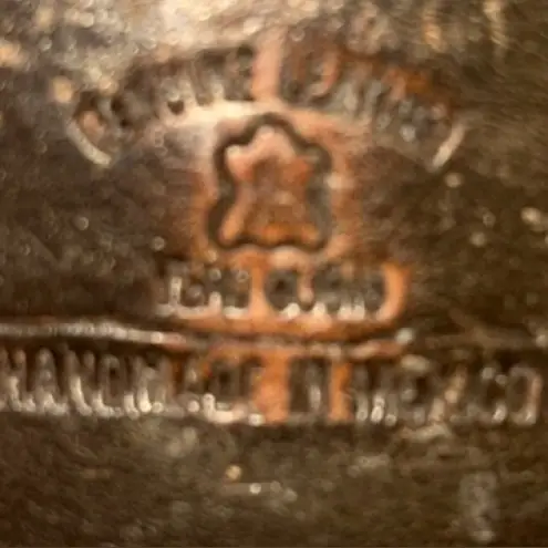 Liberty Black Copper/bronze Cracked Metallic Booties leather made in Mexico Brown Size 8