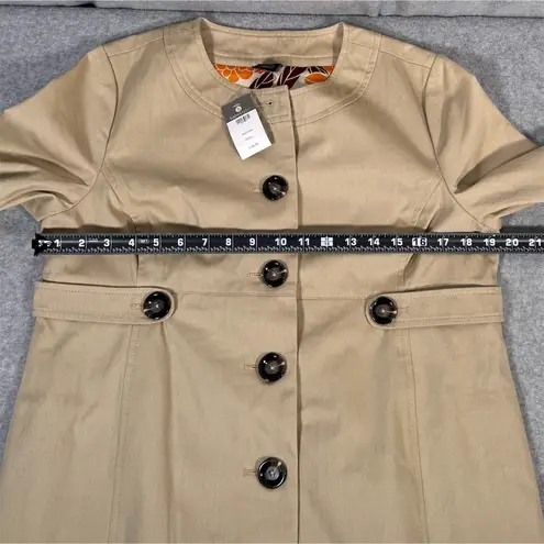 Babystyle Maternity Khaki Trench Coat Jacket Size S NWT Tan