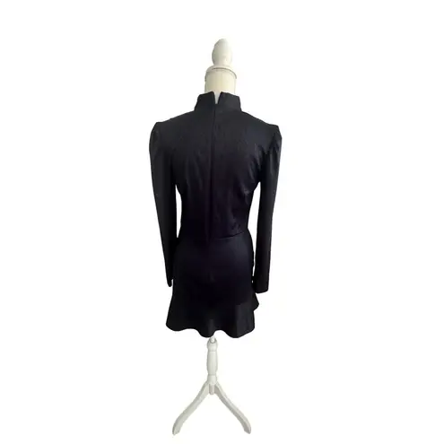 Something Navy Ruffle Navy Blue Mini Dress Size Small