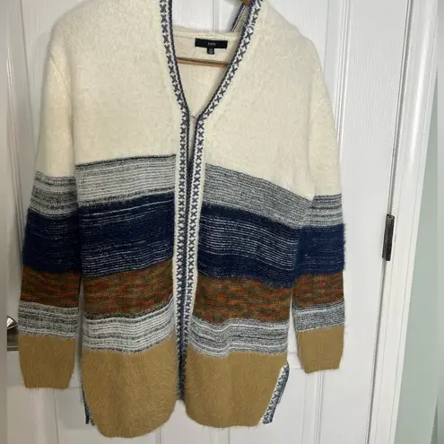 Fate Sweater Siena Hooded Color Block Mixed Media Western Cardigan~Sz XS