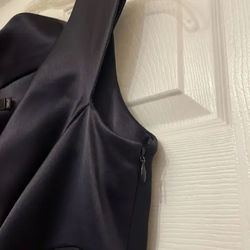 Tahari Midnight Navy Sleeveless Cocktail Dress