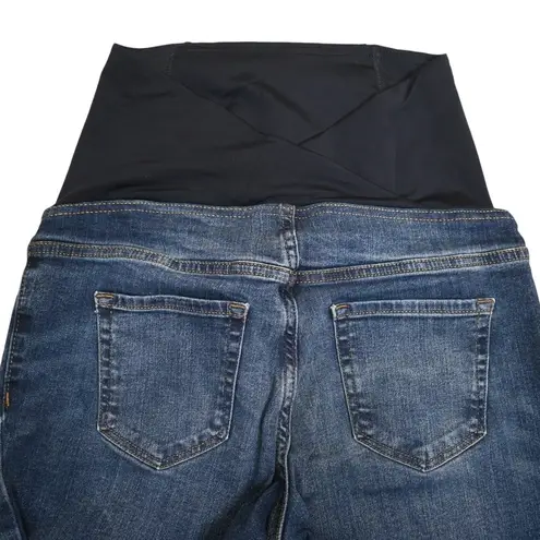 Isabel Maternity Womens 4/27 Skinny Bootcut Jeans Blue