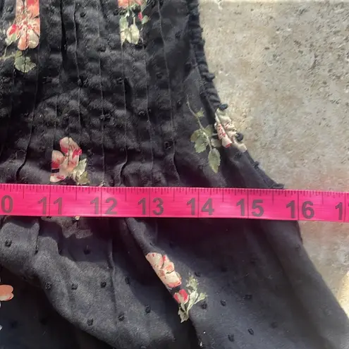 Ulla Johnson Cecile Blouse Black Floral