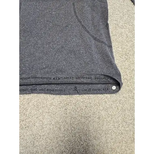 Lululemon Swiftly Tech Long Sleeve Crew Sz 6 Gray Thumbholes Running Hiking Gray