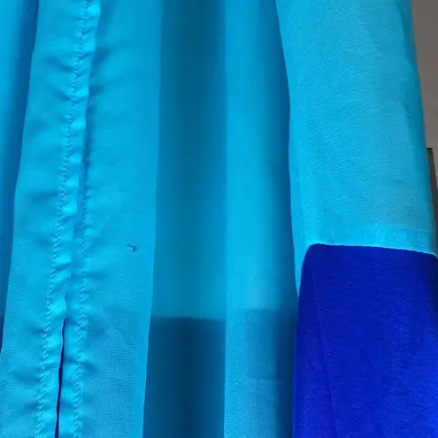 Boston Proper Blue Two Tone Sleeveless Maxi Dress S