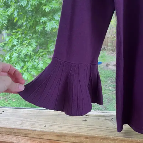 41 Hawthorn Women's Dark Purple Flare Sleeve Sweater Size M. NEW Size M