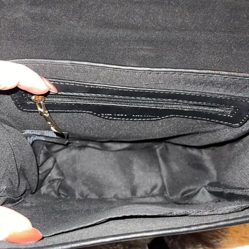 Badgley Mischka Satchel Crossbody Bag Black Studded Top Handle New With Tags