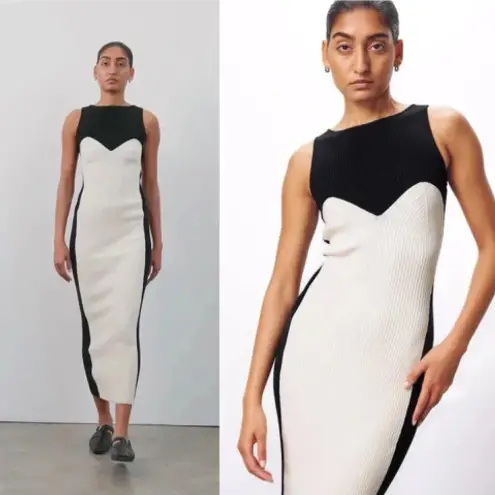 Mara Hoffman Aleks Ribbed-Knit Cotton Maxi Dress Size XS