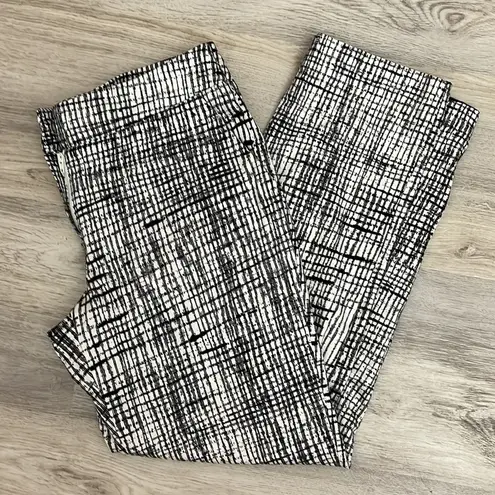 Alice Hope White & Black Print Women's Ankle Pants Size 4