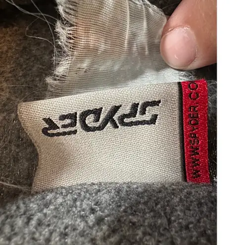 Spyder Fleece Jacket Full Zip Gray Pink Colorblock Coat Size Large/XL