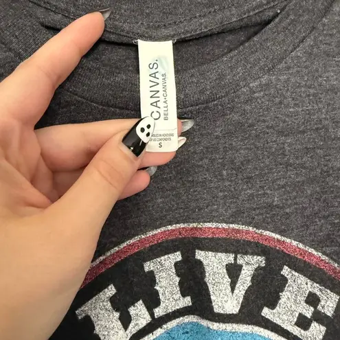 Size small Morgan Wallen tour date shirt grey "We Live It Up Down"