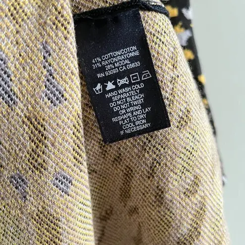 Nic+Zoe Textural Dots Sleeveless Twirl Midi Sweater Dress Womens Size S