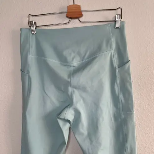 Girlfriend Collective Light Blue High-Waisted Side Pocket Active Leggings XXL