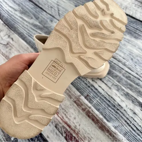 Dolce Vita Elias Ivory Leather Chunky Loafers White Size 10