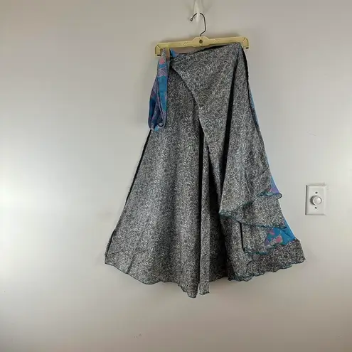 Boutique Reversible Maxi Wrap Skirt BINS309