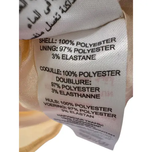 Little Mistress Black Beaded Cap Sleeve Skater Dress Peach Chiffon Skirt Size 4