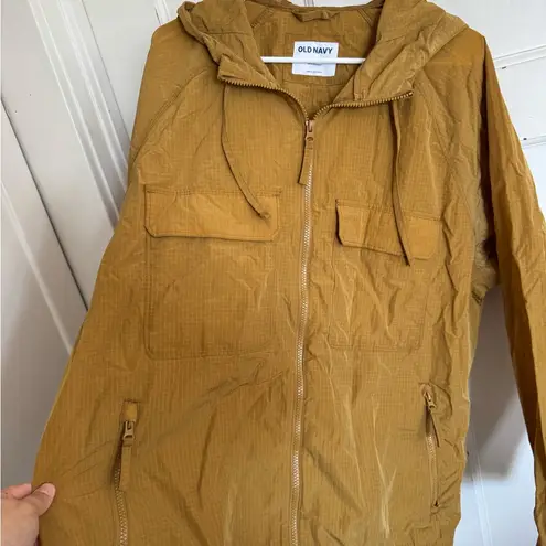 Old Navy  lightweight anorak windbreaker in ochre size large